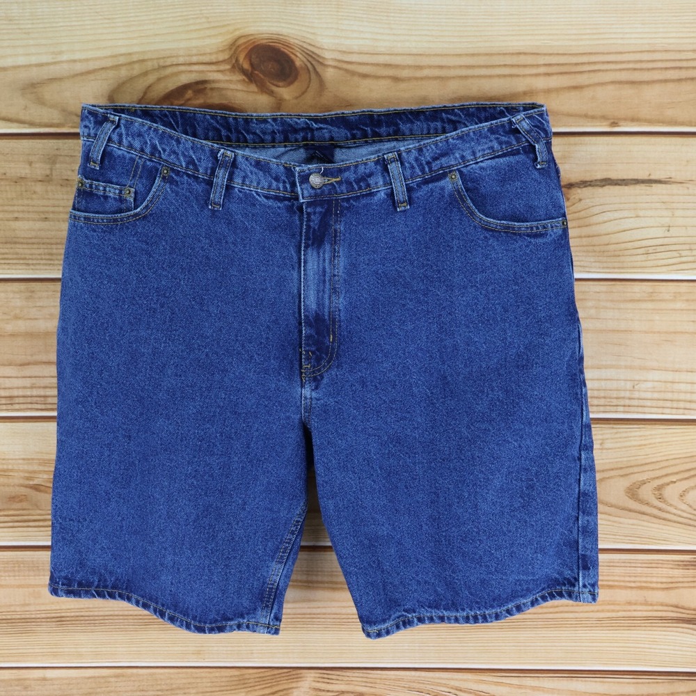 RK Brand Jean Shorts Mens Size 42 Blue Dark Wash‎ Denim 100% Cotton Pockets